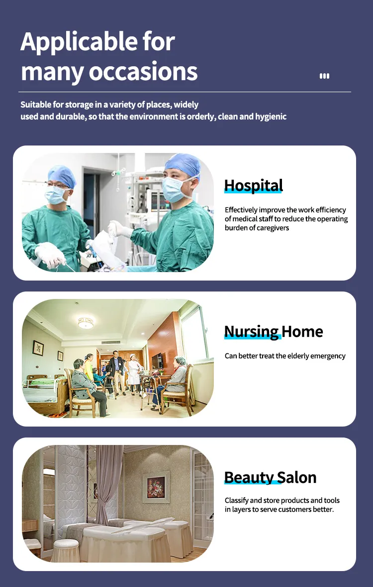 Medical Nurse Surgical Instrument Trolley 7