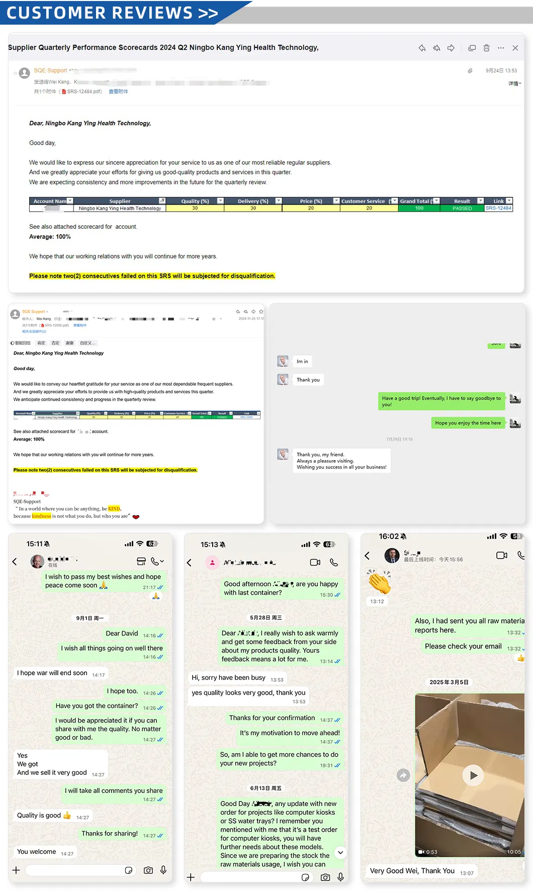 Quality Inspection and Reviews