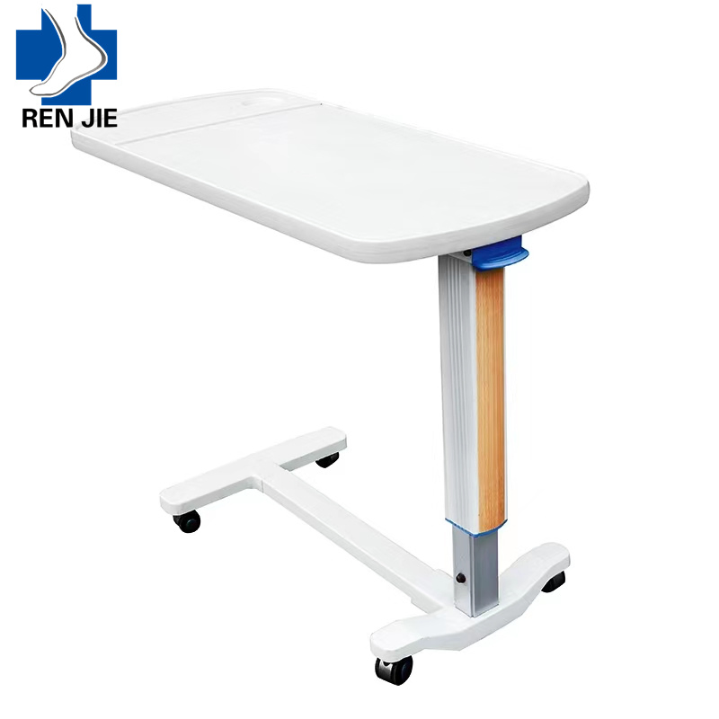 Overbed Table for Hospital Bed Dining Table Top Adjustable Medical Gas Spring Hospital Furniture