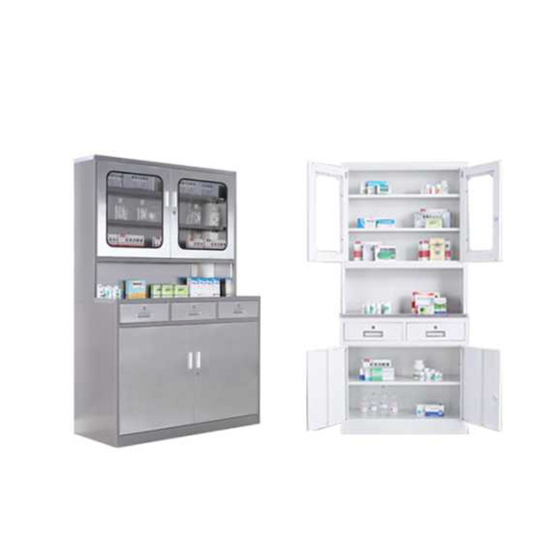 Modern Hospital Furniture Medical Cabinet Multi-Function Storage Stainless Steel Medical Cabinet