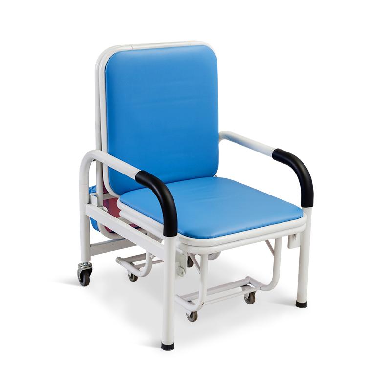 Ske001 Durable Hospital Furniture Metal Adjustable Foldable Medical Accompany Chair