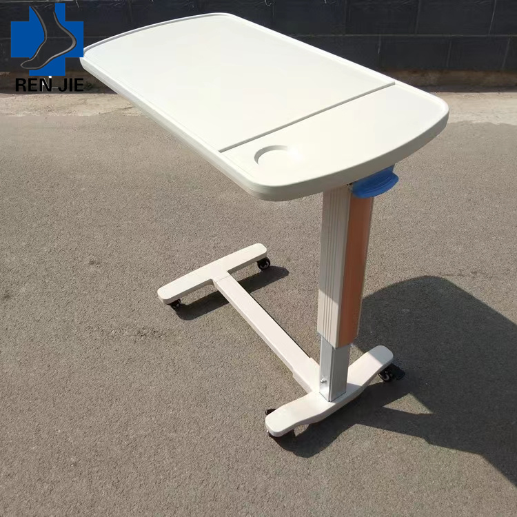 Overbed Table for Hospital Bed Dining Table Top Adjustable Medical Gas Spring Hospital Furniture