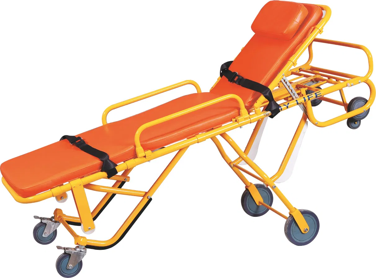 Full Automatic Loading Stretcher Emergency Ambulance Trolley (TD010131-D)