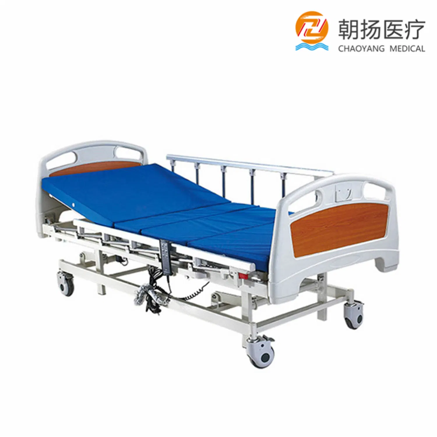 3 Function Motorised Adjustable Wheeled Medical Bed Nursing Patient Electric Hospital Bed
