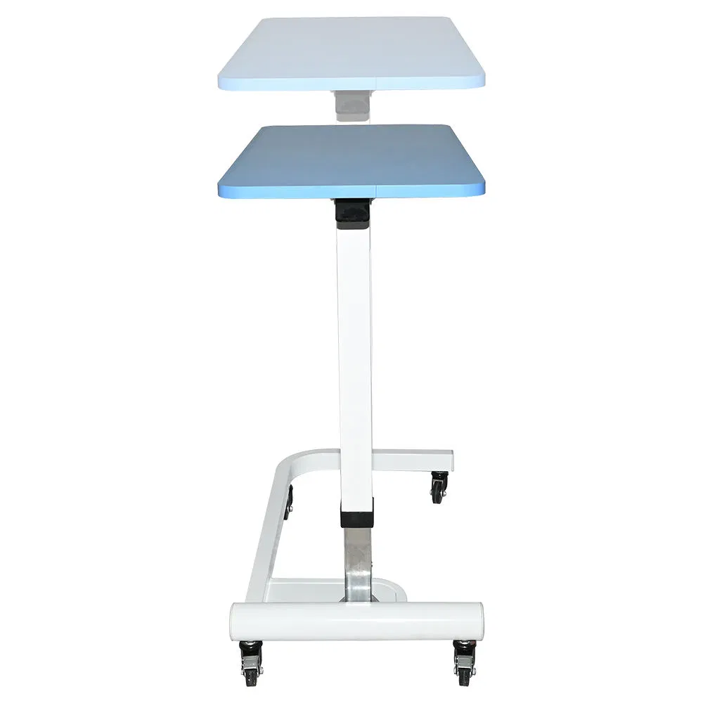 Wholesale Economic Movable Wooden Height Adjustment Patient Dining Overbed Table