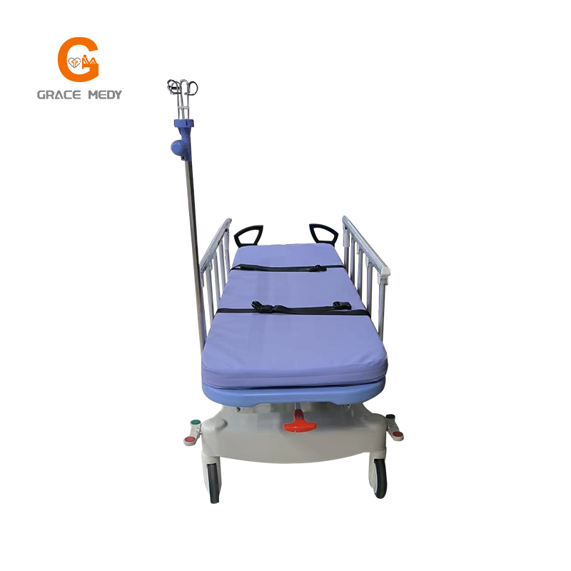Deluxe Electric Motorized Simple Bed Transport Stretcher Ambulance Hospital Patient Stretcher Docking Transfer Cart Trolley