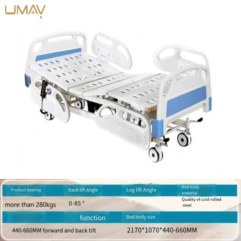 Smart Adjustable Medical Hospital Bed Electric Patient Bed with Mattress for Optimal Patient Care and Recovery