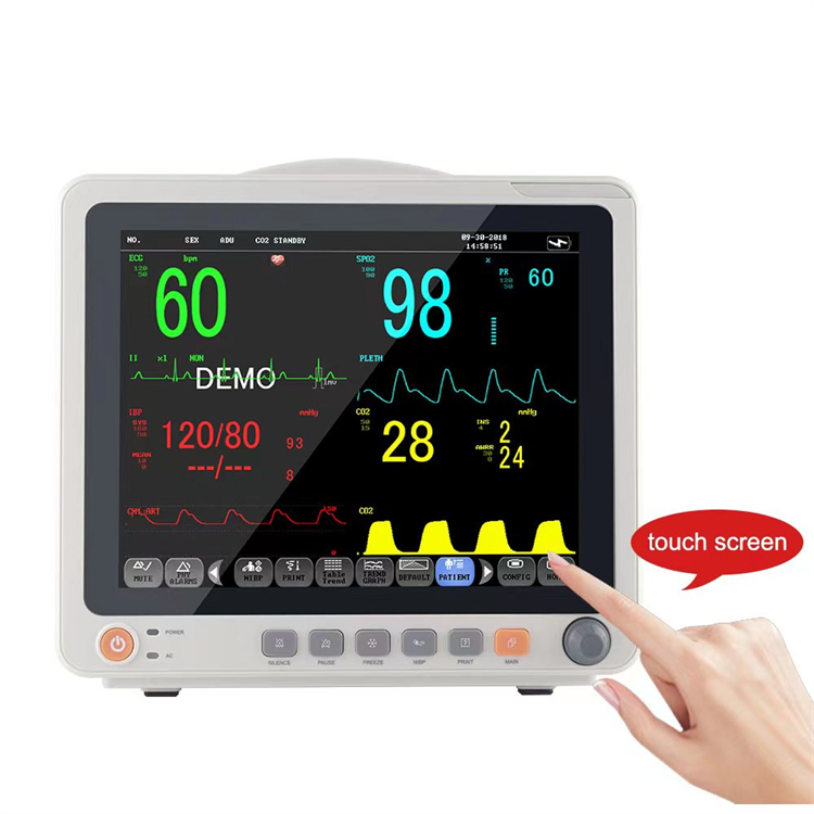 Medical Portable Bedside Patient Monitor Machine Vital Sign ICU ECG Patient Monitor Good Price Monitoring Device