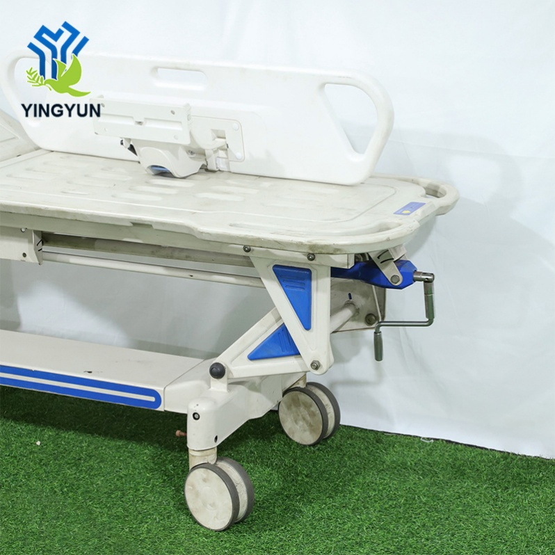 Medical Bed Panels Metal Patient Transfer Stretcher Trolley with Accessories