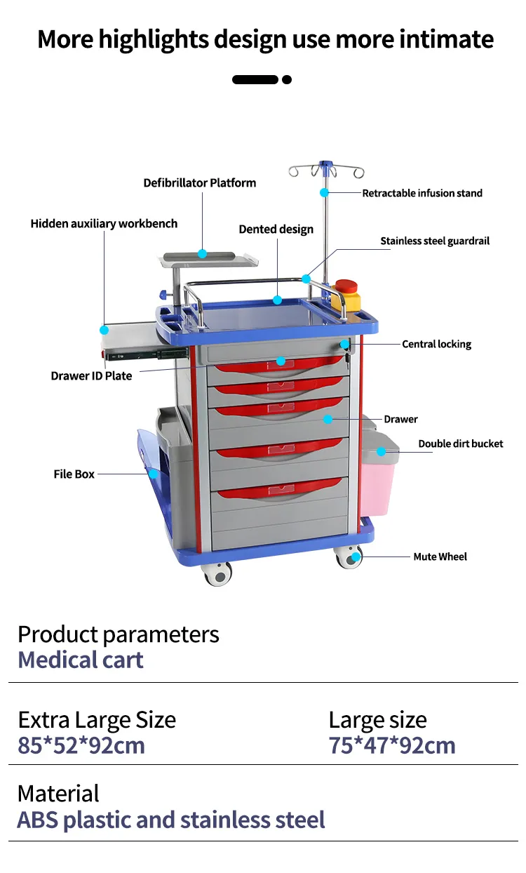 Medical Nurse Surgical Instrument Trolley 5