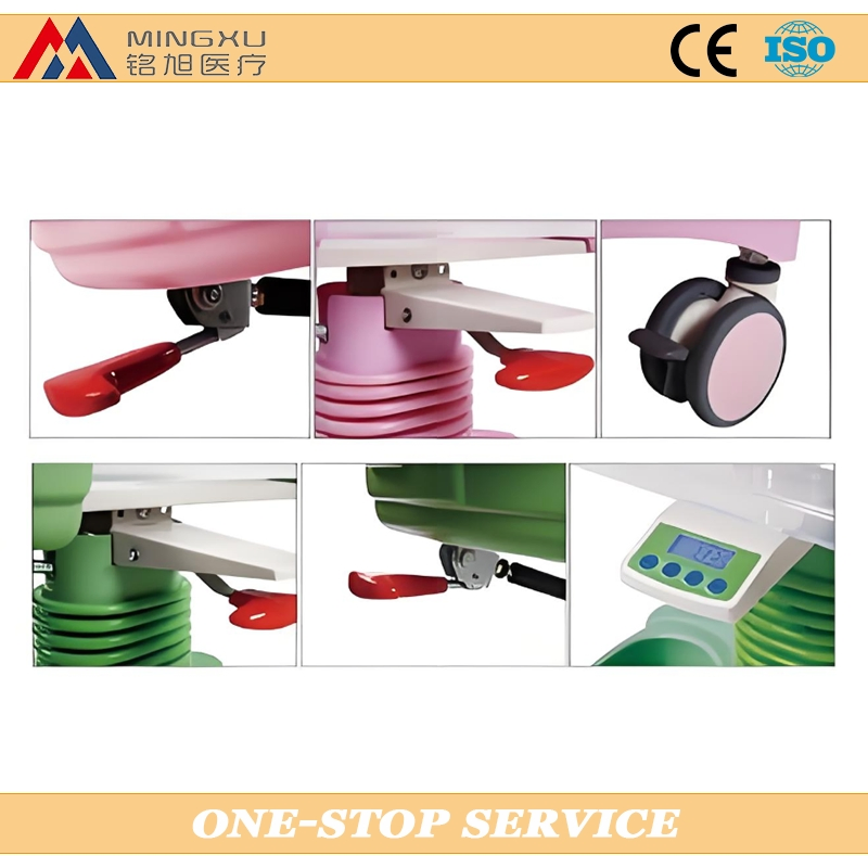 Hospital New Born Baby Bed ABS Tilting Crib Pediatric Neonatal Adjustable Baby Bed for Hospital