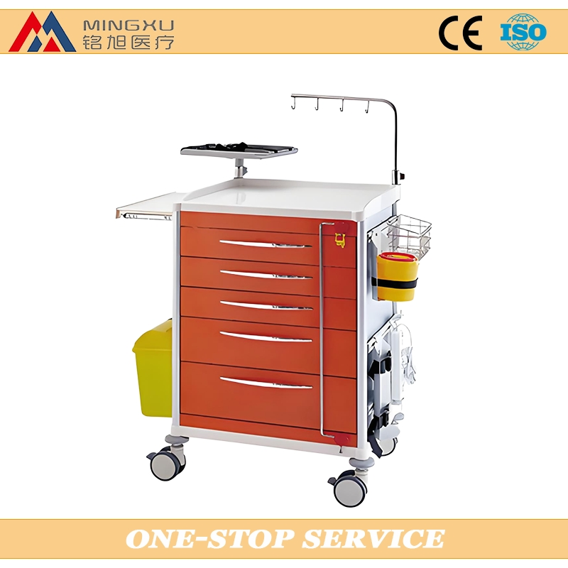 Reliable Resuscitation Crash Cart with Ample Storage for Hospitals