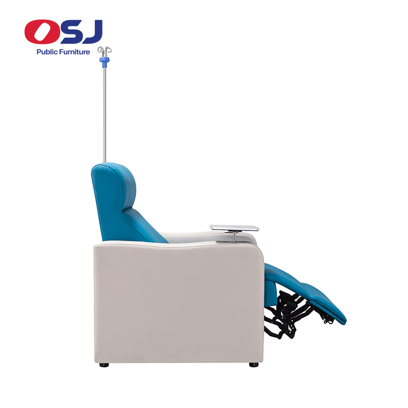 Durable Multi-Functional Medical Leather Waiting Area Infusion Treatment Room Reclining Medical for Clinic Hospital Chair