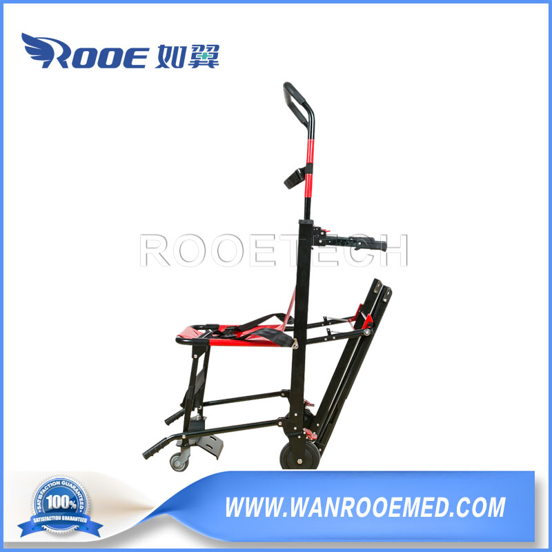 One-Staff Operation Aluminum Alloy Sliding Evacuation Stair Chair for Emergency Center and Fire