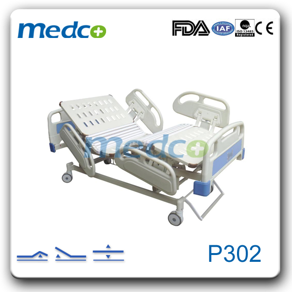 Steel and ABS One Two Three Five Functions Back Lifting Hospital Medical Furniture Equipment Electric Bed