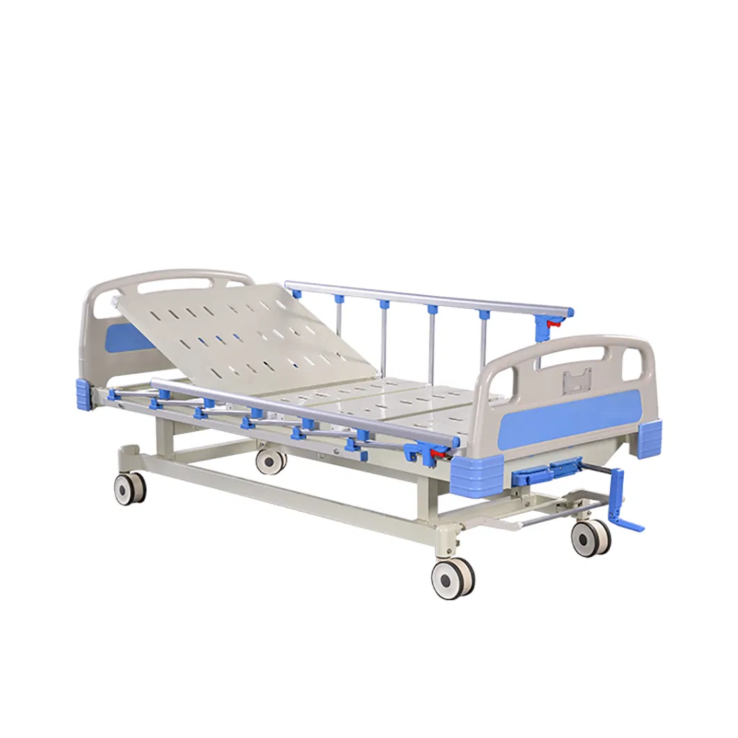 Manual Hospital Care Bed Adjustable Medical Bed