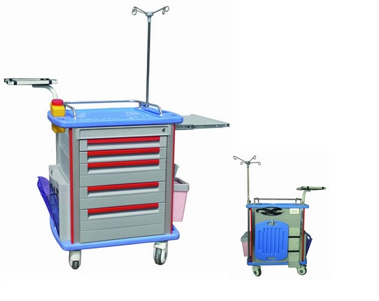 Hospital Medical Emergency Trolley Crash Cart