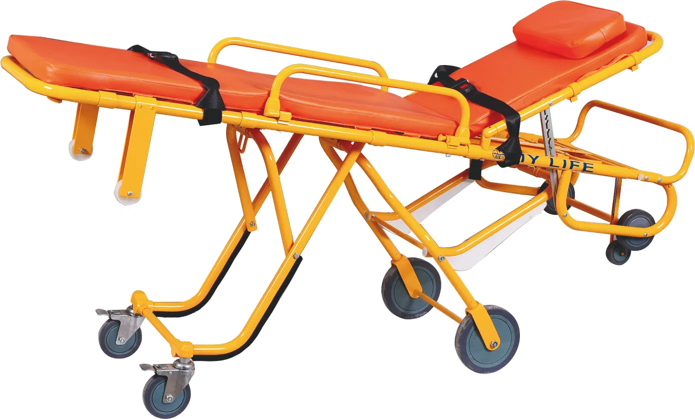 Full Automatic Loading Stretcher Emergency Ambulance Trolley (TD010131-D)