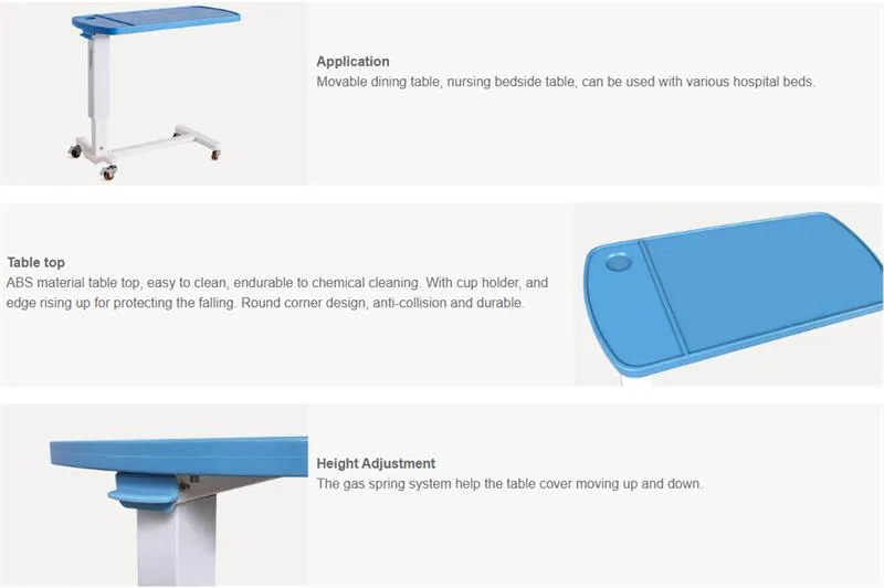 Medical Overbed Table View 1
