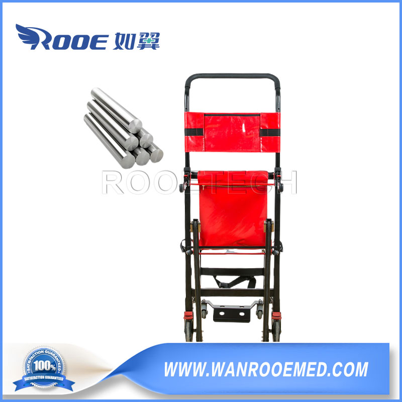 One-Staff Operation Aluminum Alloy Sliding Evacuation Stair Chair for Emergency Center and Fire