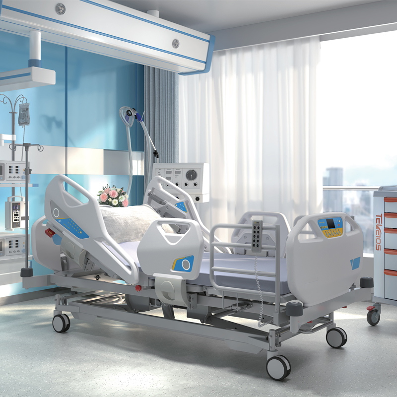 Patient Intensive Care Medical Clinic Va Patient Hospital ICU Electric Bed with Weighing Scale