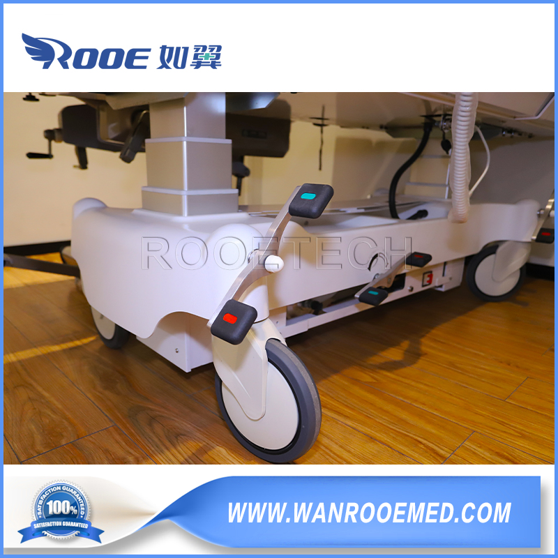 650-1050mm Height Adjustable Hospital Patient Electric Transport Trolley Bed
