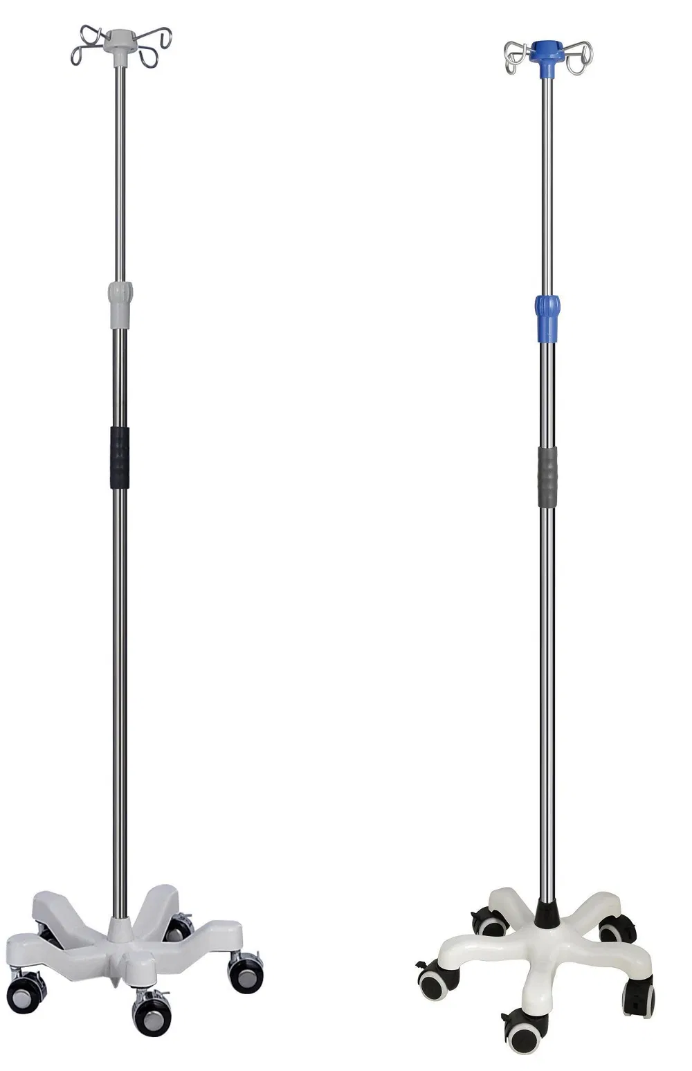 Hospital Infusion Series IV Drip Stand Trilevel up Down Adjust Movable Durable Useful Infusion Stand