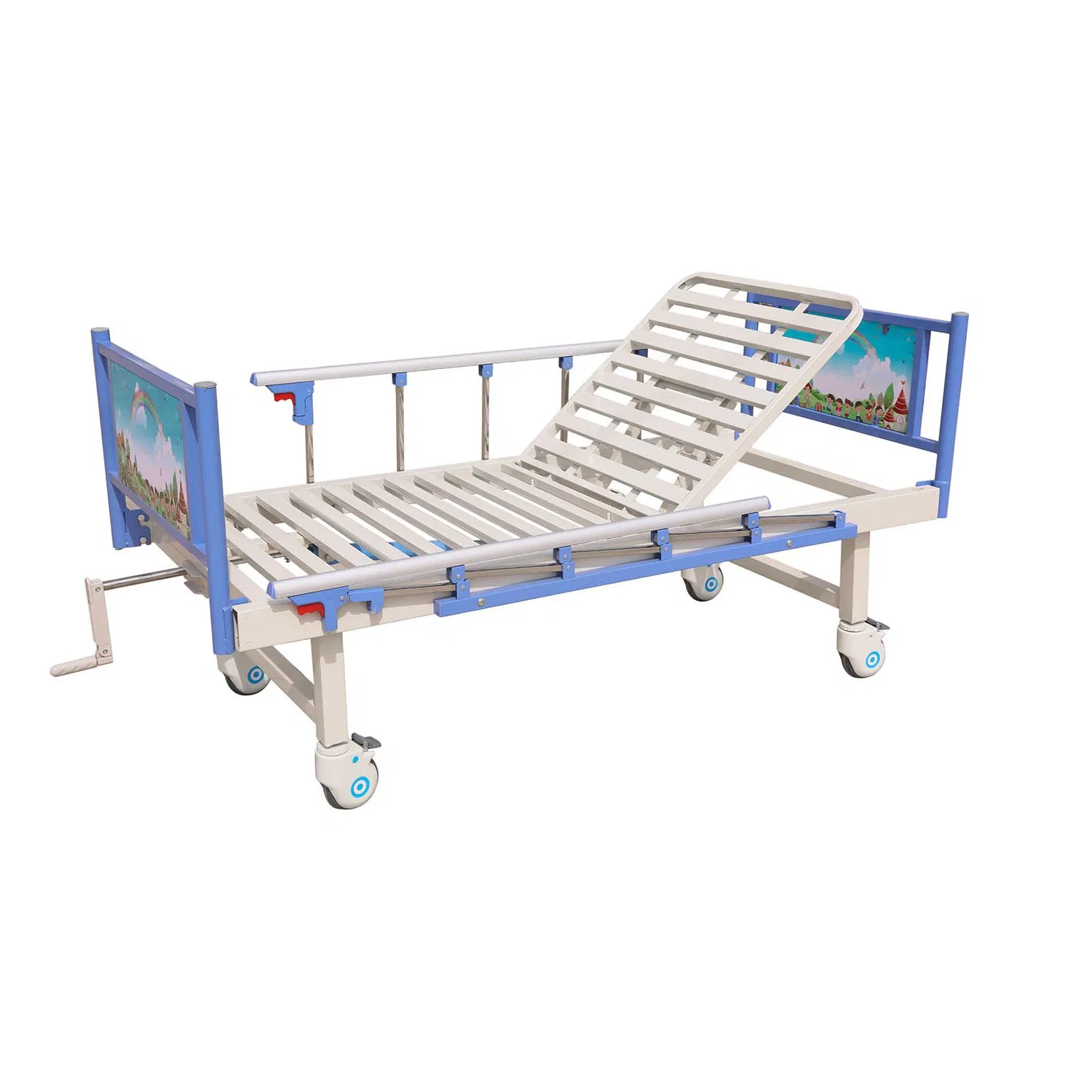 Medical ABS Manual Aluminum Metal Pediatric Children Child Hospital Beds