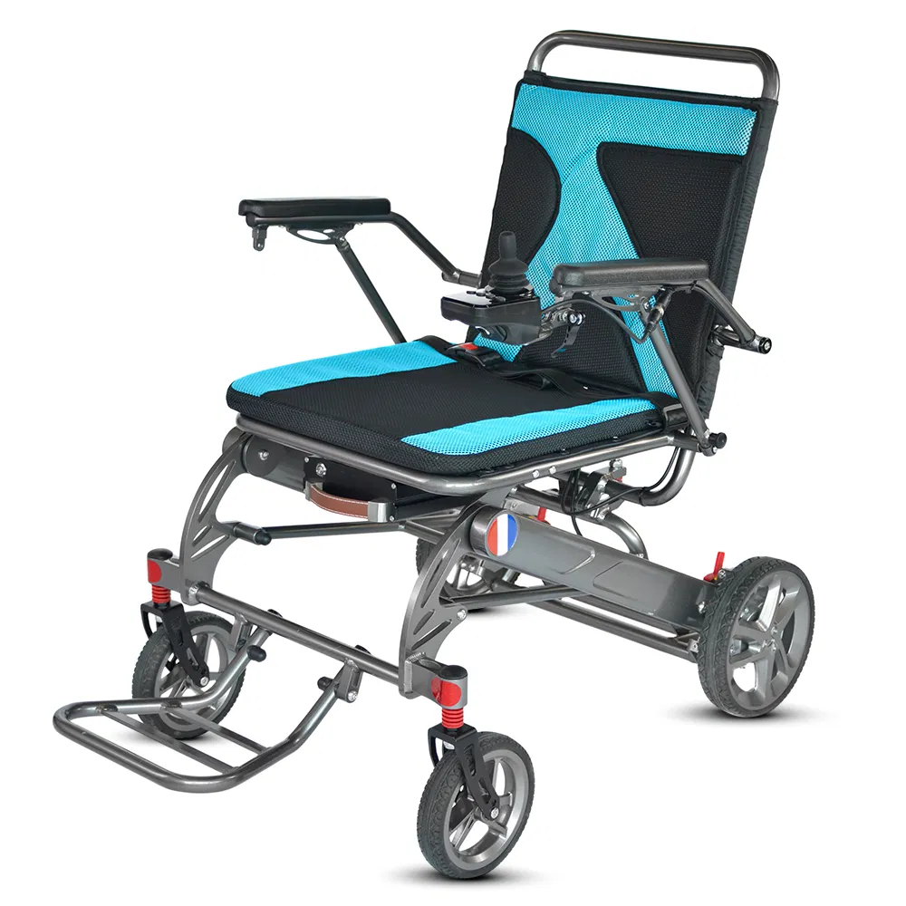 Portable Motorised Wheelchair with Brushless 150W Motors Lightweight Electric Wheelchair