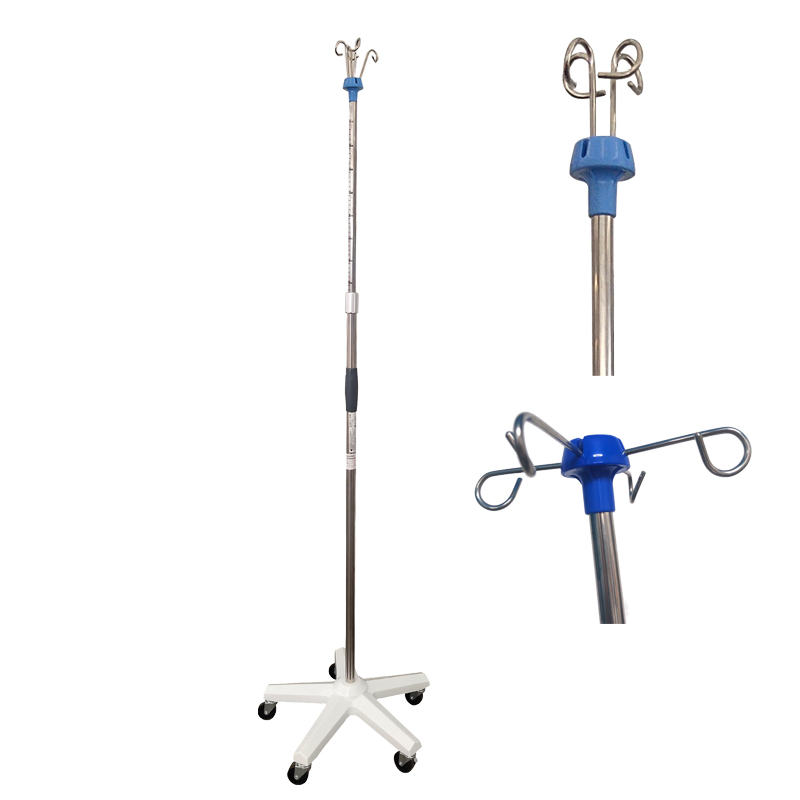 Height Adjustable Medical Equipment Clinic Patients Infusion Stand for Hospital Use