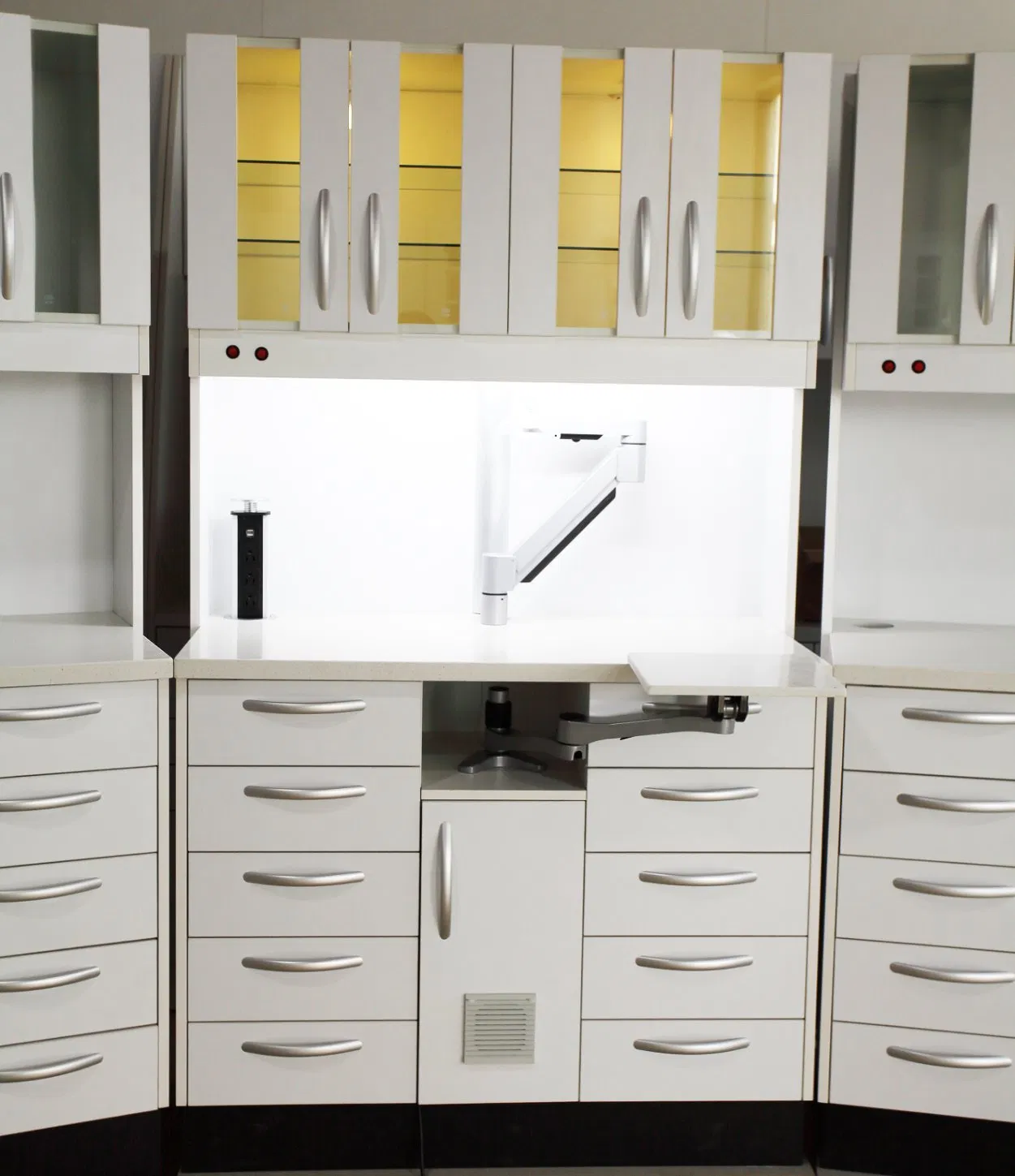 Customized Furniture Multi-Color ABS Plastic Medical Hospital Clinic Dental Cabinet for Consulting Room Laboratory