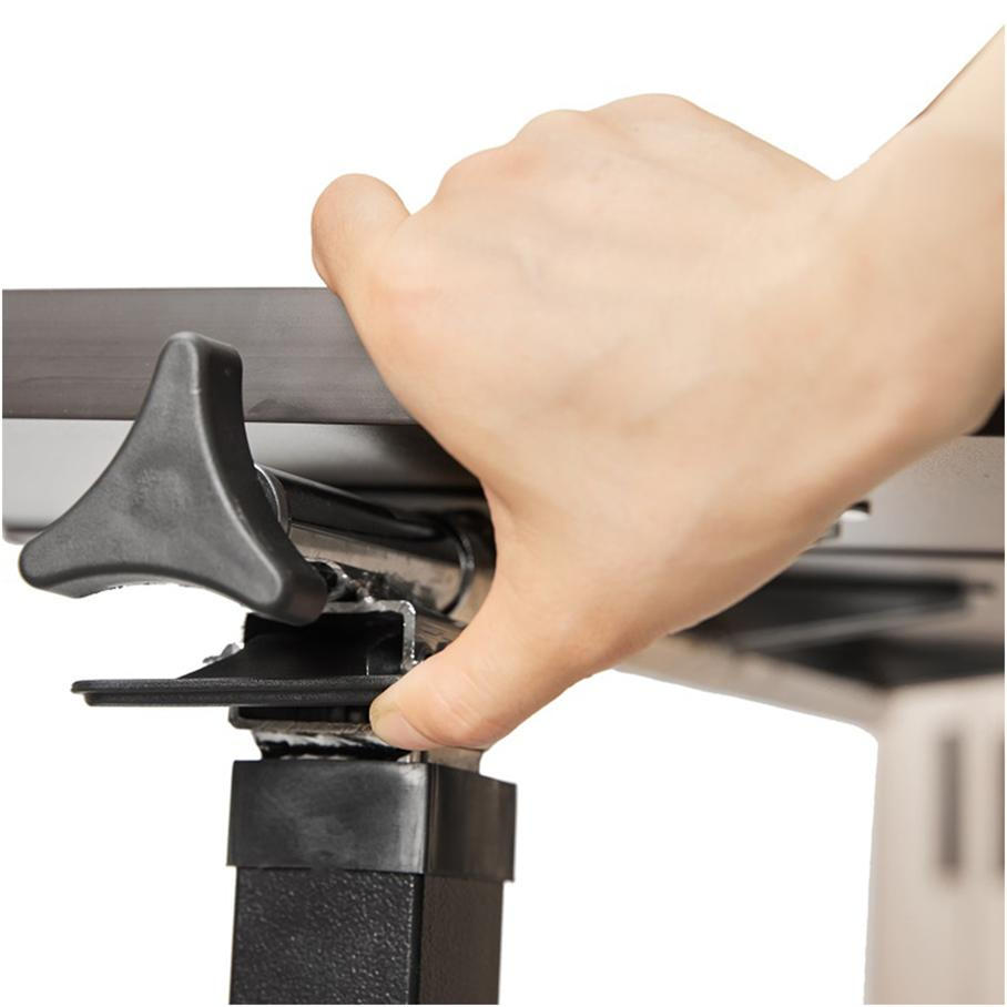 Versatile Q13 Folding Overbed Table with Drawer and Sturdy Steel Frame