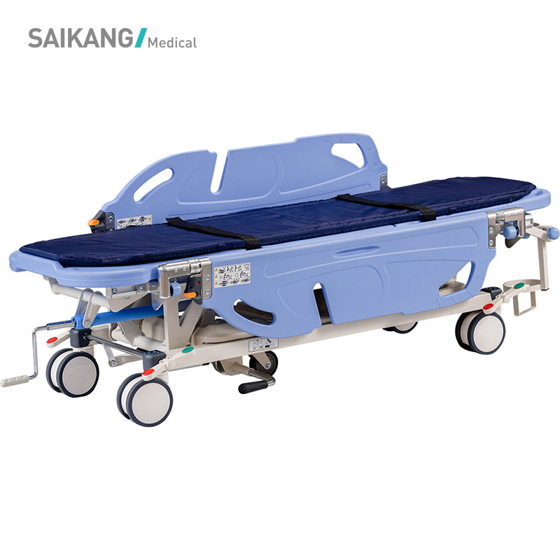 Skb041-6 Saikang Wholesale Multifunction Foldable Operation Connecting Medical Patient Stretcher Trolley
