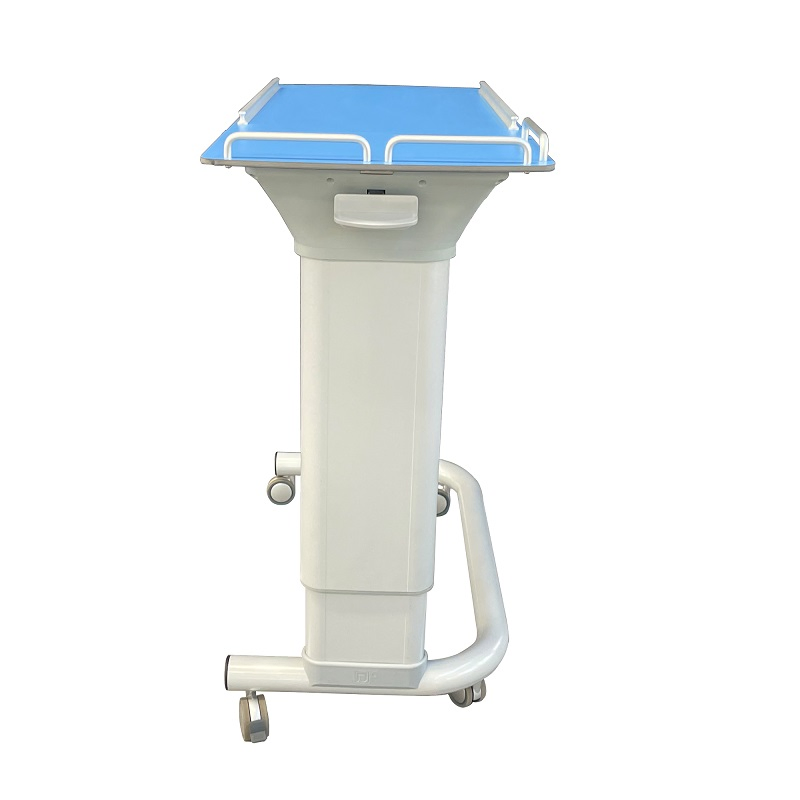 Wood ABS Hospital Overbed Dining Table with Adjustable Height