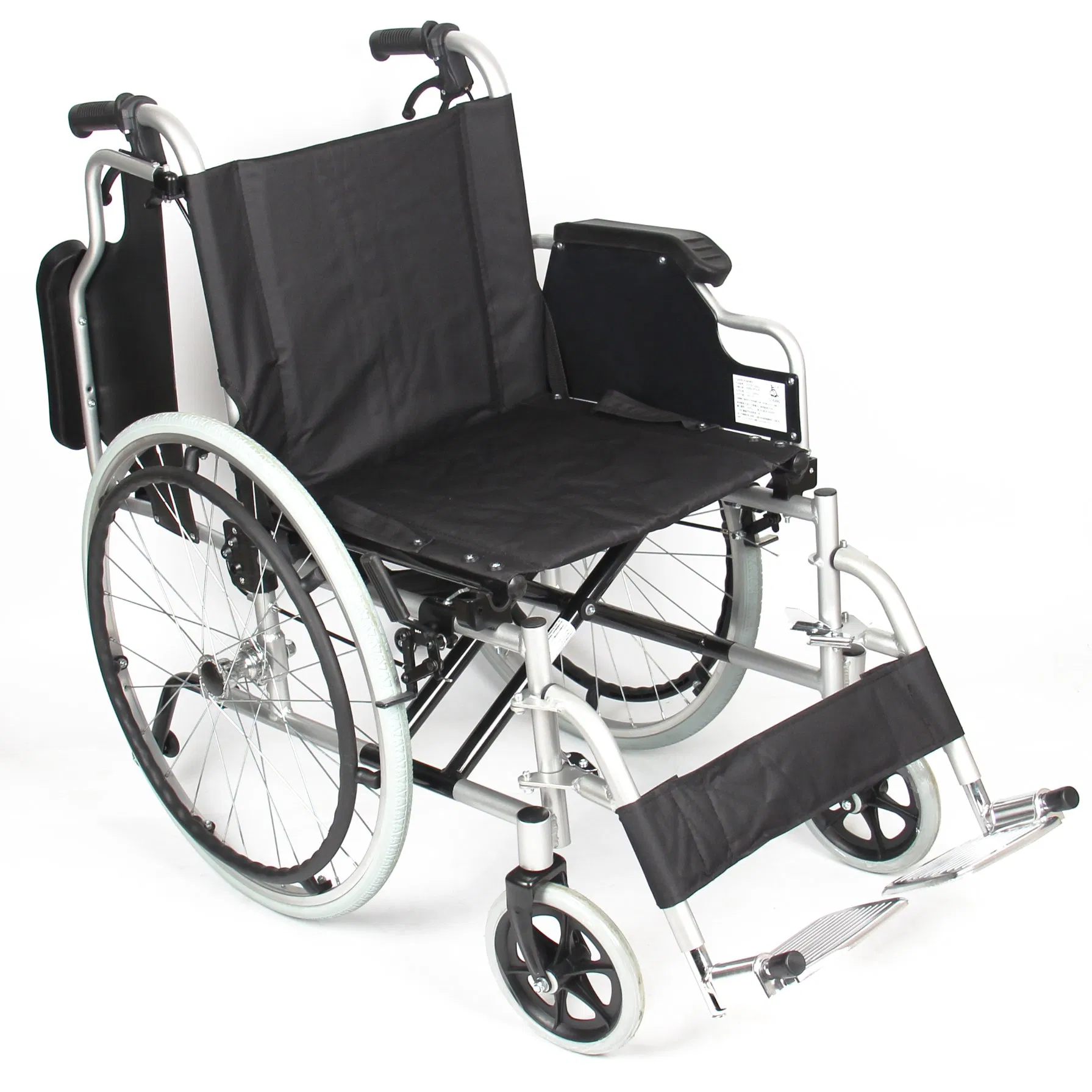 Foldable Compact Aluminium Manual Wheelchair for Adult Easy Maneuver