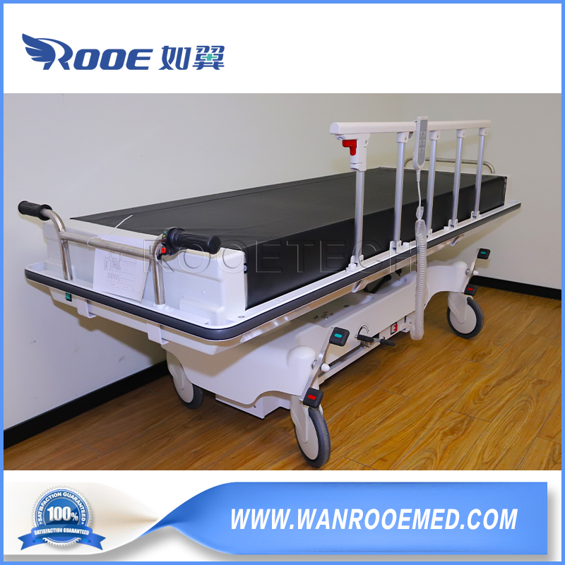 650-1050mm Height Adjustable Hospital Patient Electric Transport Trolley Bed