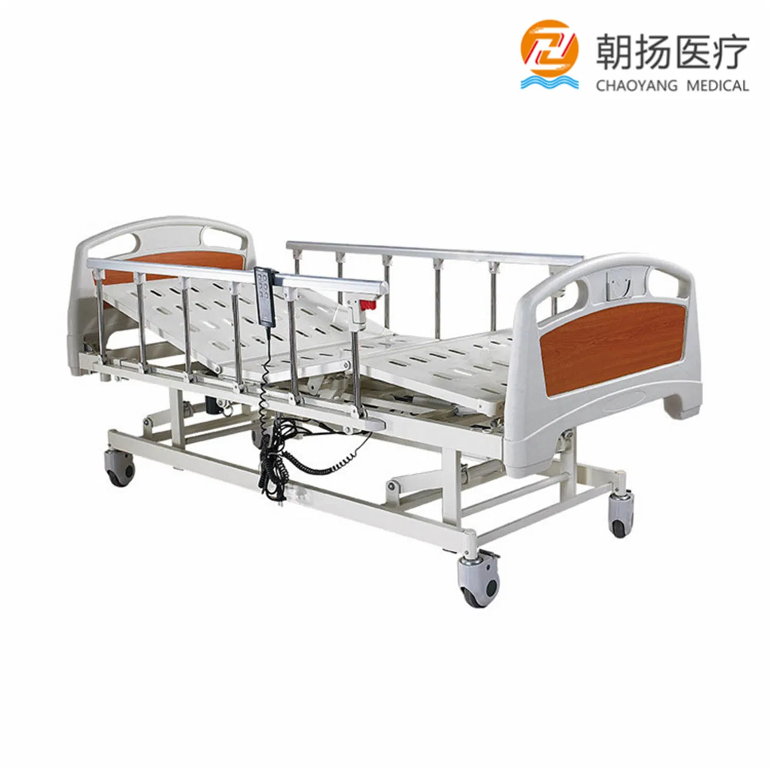 3 Function Motorised Adjustable Wheeled Medical Bed Nursing Patient Electric Hospital Bed