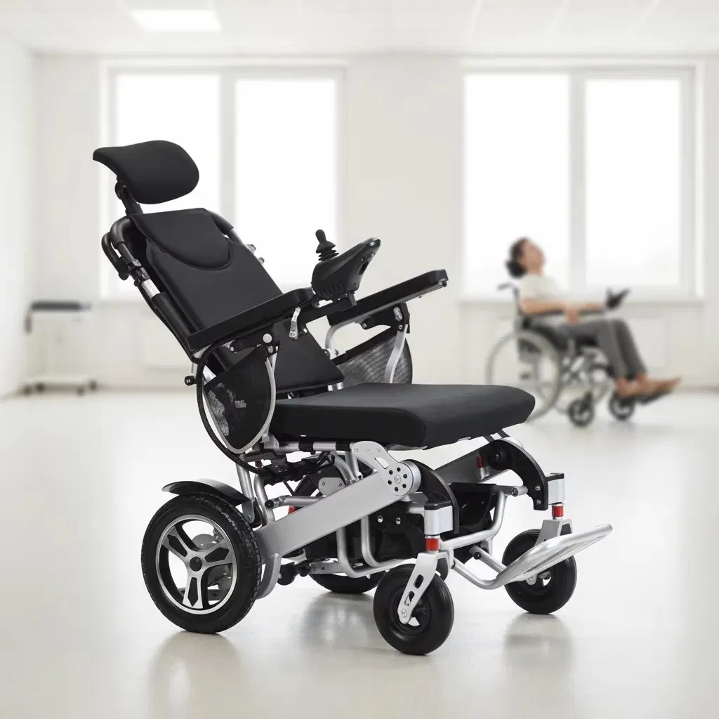 Silla De Ruedas Electrica 24V 12ah/20ah Battery Aluminum Alloy Reclining Electric Wheelchair