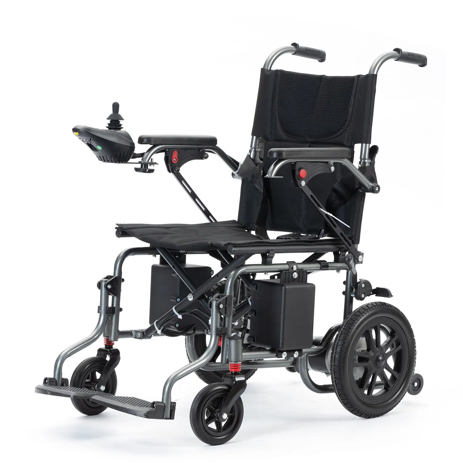 250W*2 Brushed Motor Carbon Steel Lightweight Folding Electric Wheelchairs