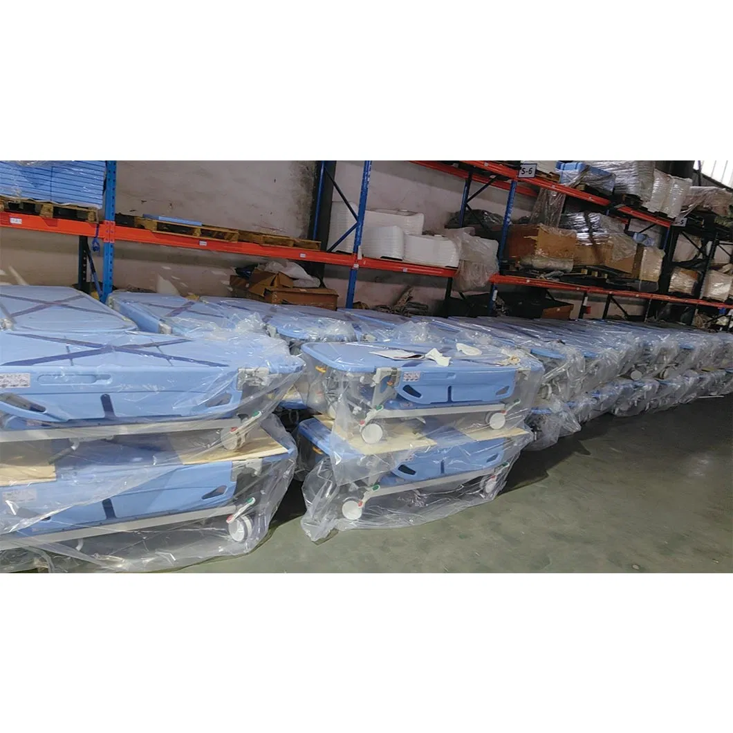 Hospital Emergency Backrest Height Adjustable Transfer Transport Patient Stretcher Trolley