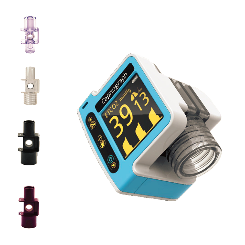 Handheld Vital Signs Patient Monitor with Etco2 SpO2 Anesthesia Gas