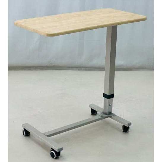 Wholesale Economic Movable Wooden Height Adjustment Patient Dining Overbed Table