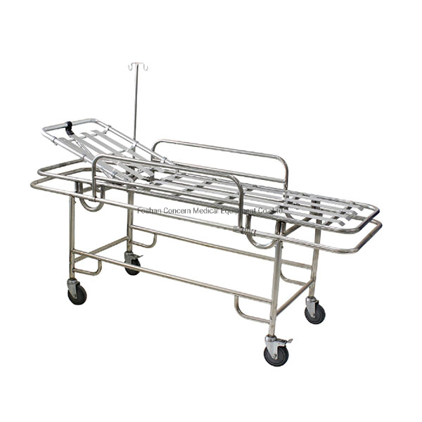 Medical Clinical Stainless Rescue Bed Stretcher Trolley