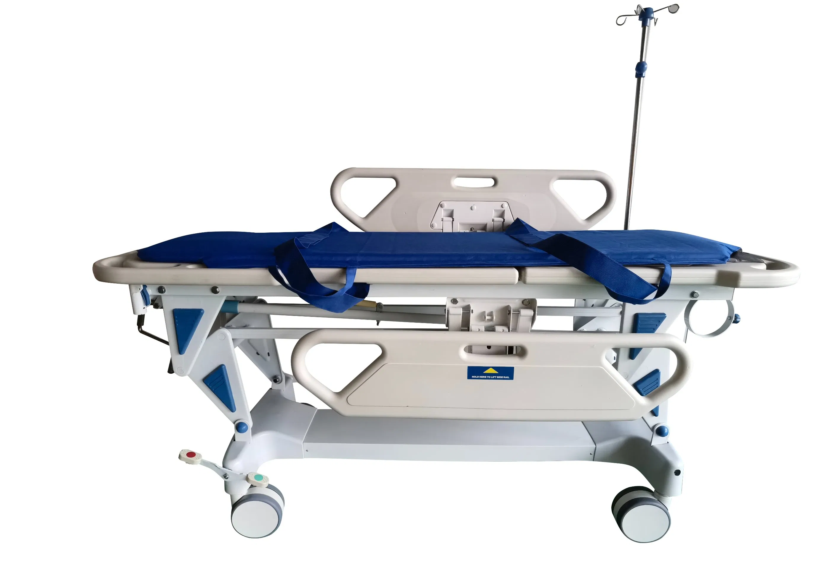 Medical Rescue Equipment Patient Transport Trolleyfactory Wholesale Foldable Clinic Hospital Emergency Ambulance Patient Transport Stretcher Trolley