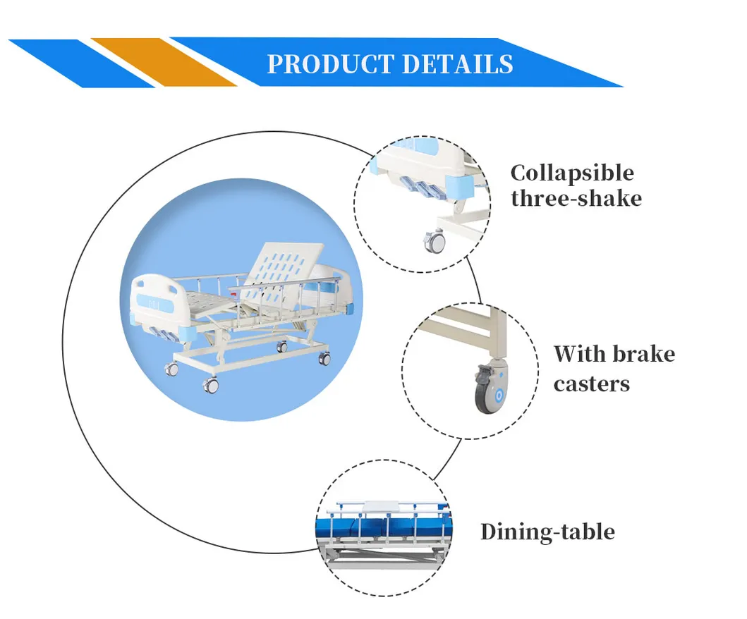 Manual Hospital Bed Steel Frame