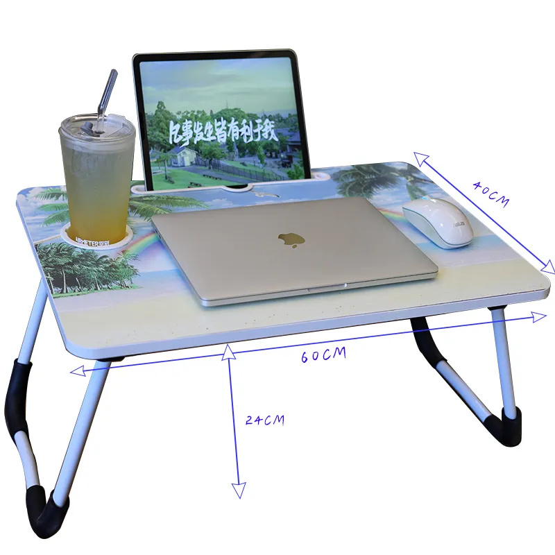 Overbed Table Home Furniture Foldable Laptop Table Computer Desk