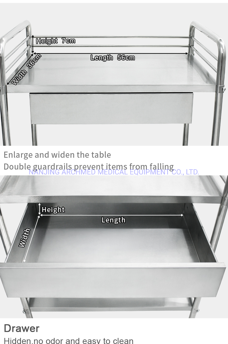 Surgical Instrument Treatment Medicine Dressing Apparatus Therapy Medical Stainless Steel Trolley