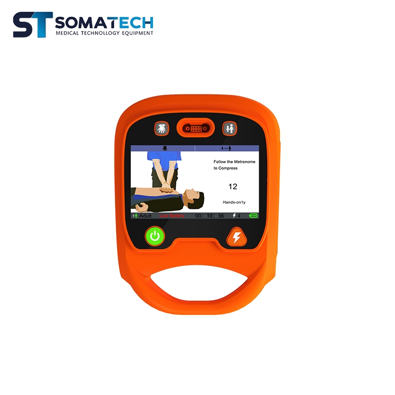 Portable Color Screen Aed Defibrillator Monitor with ECG Biphasic Automated External