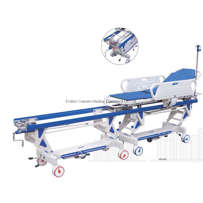 Medical Clinical Stainless Rescue Bed Stretcher Trolley