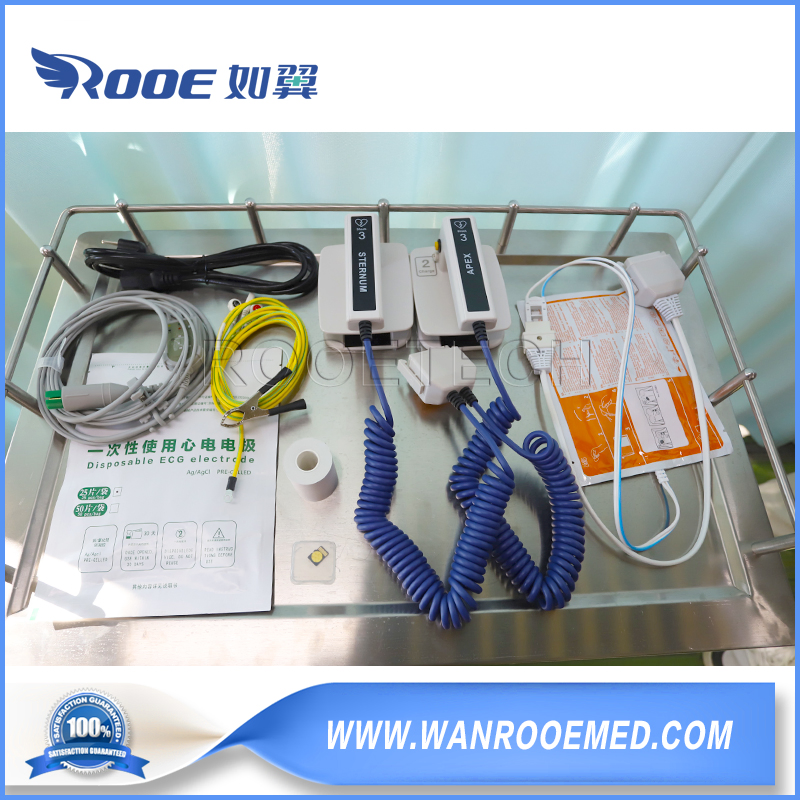 Portable First Aid Aed Biphase Automatic External Defibrillator with ECG Monitor and Pacer